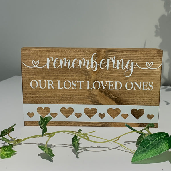 Wedding Sign, Remembering our Lost Loved Ones, Wedding Venue sign, Wedding Decoration