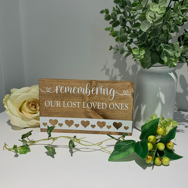 Wedding Sign, Remembering our Lost Loved Ones, Wedding Venue sign, Wedding Decoration