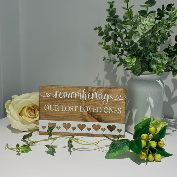 Wedding Sign, Remembering our Lost Loved Ones, Wedding Venue sign, Wedding Decoration