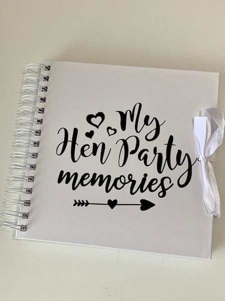 My Hen Party memories | 8” x 8” Scrapbook/Album