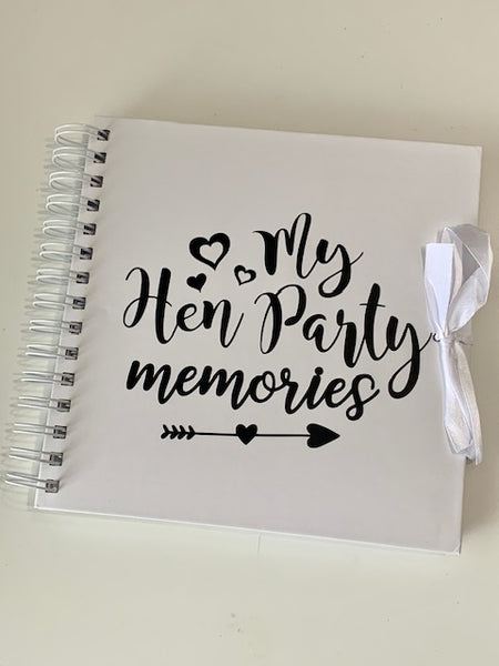 My Hen Party memories | 8” x 8” Scrapbook/Album