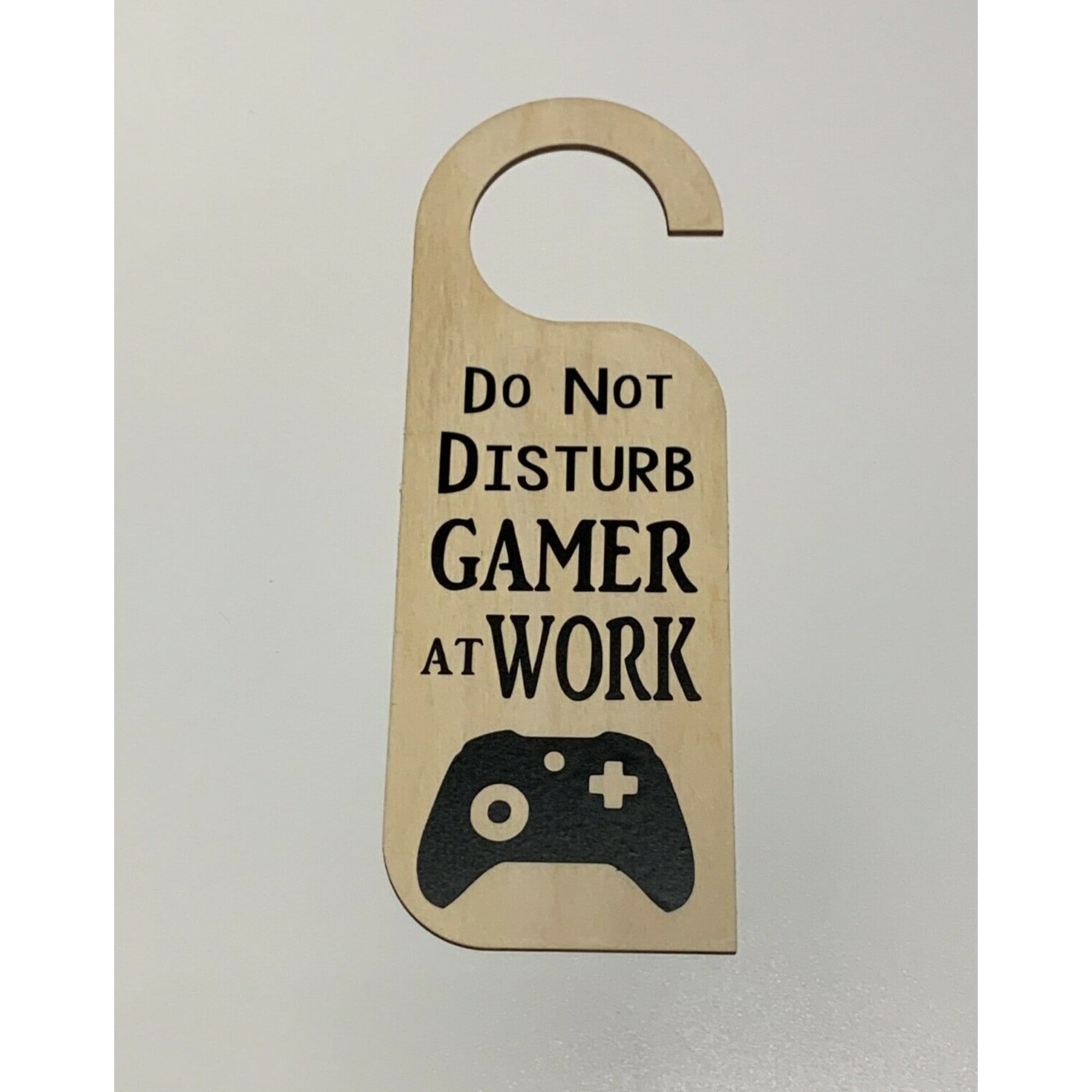 Do Not Disturb | Gamer at Work | Door sign | Novelty Door Sign for Kids Bedroom | Great Gift for Christmas Stocking Filler