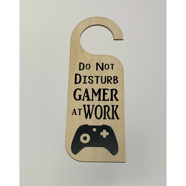 Do Not Disturb | Gamer at Work | Door sign | Novelty Door Sign for Kids Bedroom | Great Gift for Christmas Stocking Filler