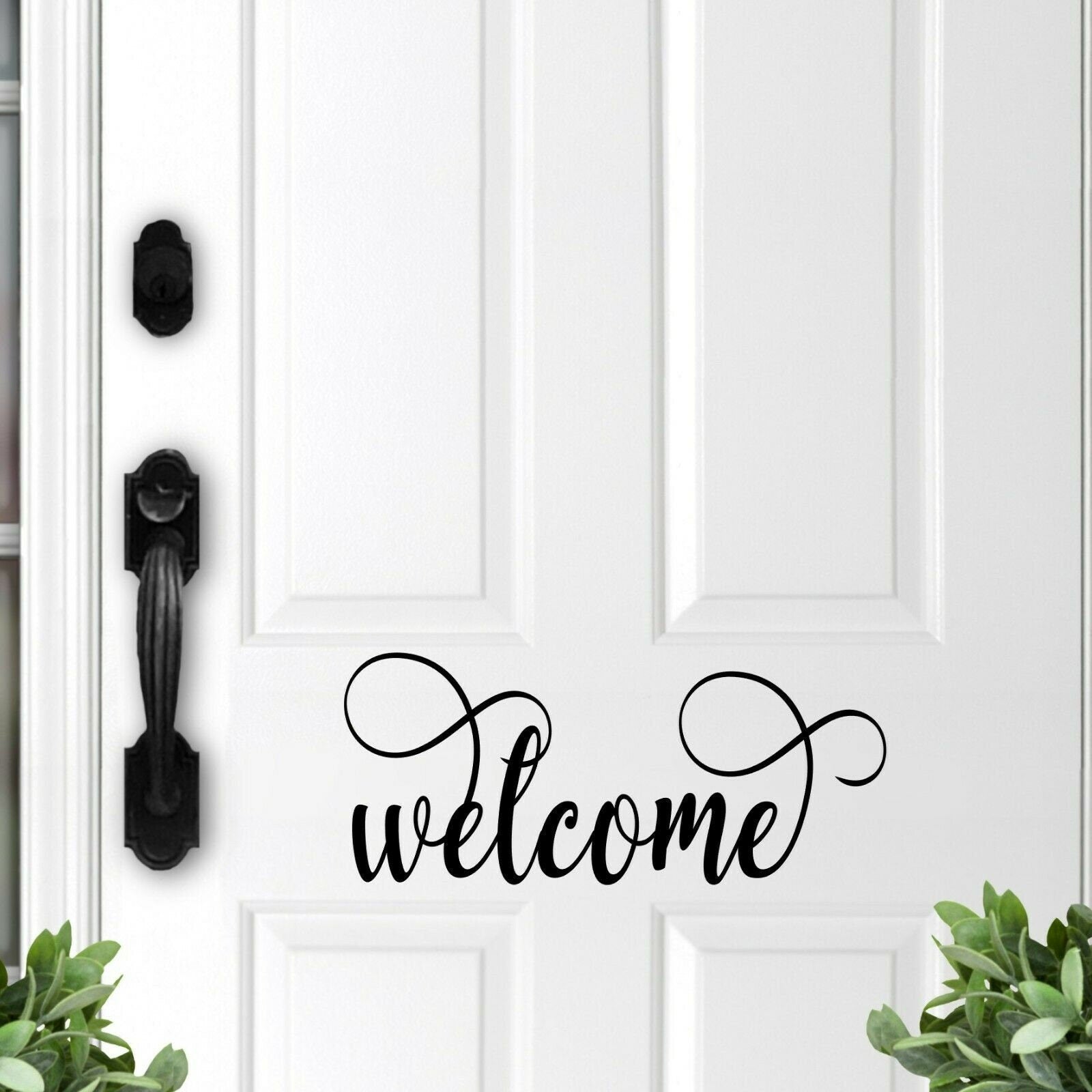 Door sign, Entry Door Sign, Welcome, Front Door Sign, high quality vinyl sticker