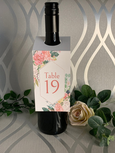 Wedding table numbers, wedding centrepiece, Floral wedding numbers, 1 - 20, Wedding table decorations, wedding table numbers.