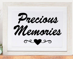 Precious memories. Art Print. Actual Print. Home Decoration. Family Art Print. FRAME NOT INCLUDED