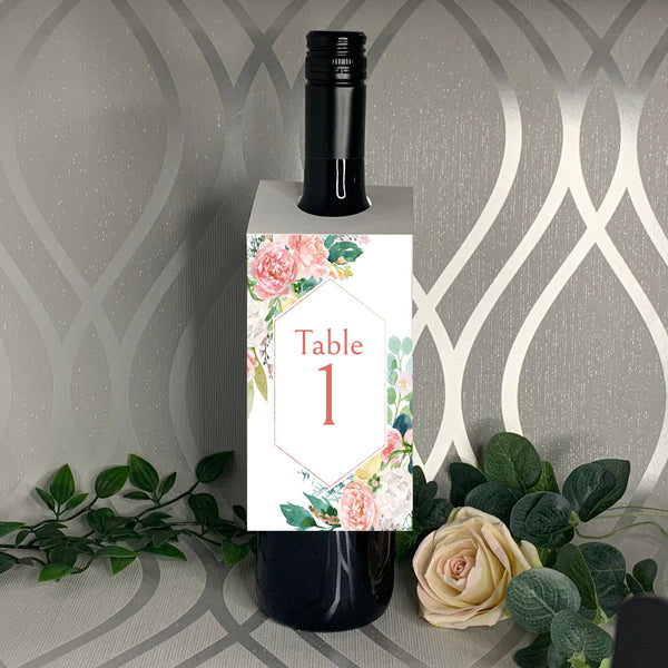 Wedding table numbers, wedding centrepiece, Floral wedding numbers, 1 - 20, Wedding table decorations, wedding table numbers.