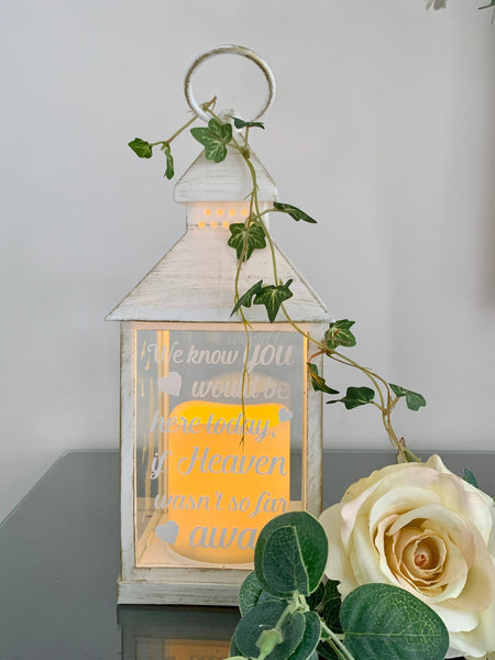 Memorial Lantern, Wedding Lantern, Wedding Venue decor, memorial lantern, Wedding Memorial Lantern, We know you would be here today