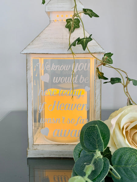 Memorial Lantern, Wedding Lantern, Wedding Venue decor, memorial lantern, Wedding Memorial Lantern, We know you would be here today