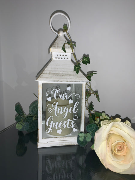 Our Angel Guests, Wedding Lantern, Wedding Venue Decoration, Memorial Lantern, Antique style, Wedding Memorial Lantern, Wedding decorations