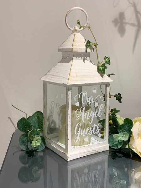 Our Angel Guests, Wedding Lantern, Wedding Venue Decoration, Memorial Lantern, Antique style, Wedding Memorial Lantern, Wedding decorations