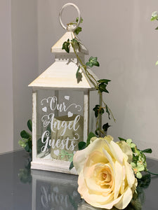 Our Angel Guests, Wedding Lantern, Wedding Venue Decoration, Memorial Lantern, Antique style, Wedding Memorial Lantern, Wedding decorations