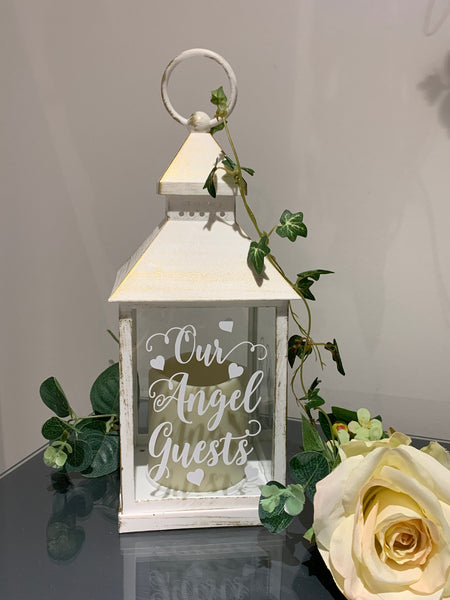 Our Angel Guests, Wedding Lantern, Wedding Venue Decoration, Memorial Lantern, Antique style, Wedding Memorial Lantern, Wedding decorations