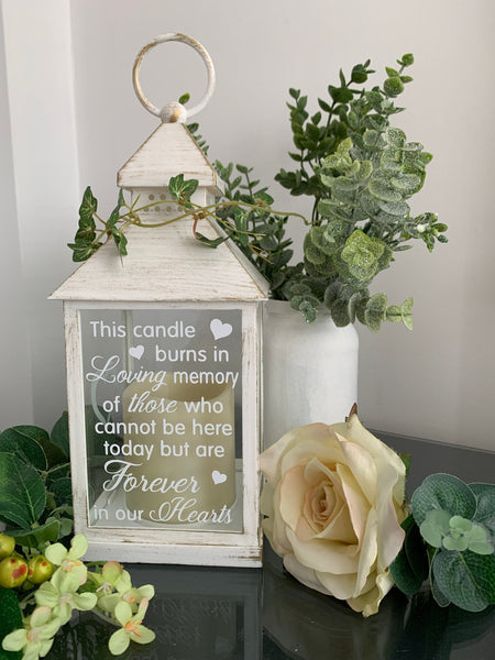 This candle burns in loving memory of those who cannot be here today but are forever in our hearts Memorial Lantern, Wedding Lantern