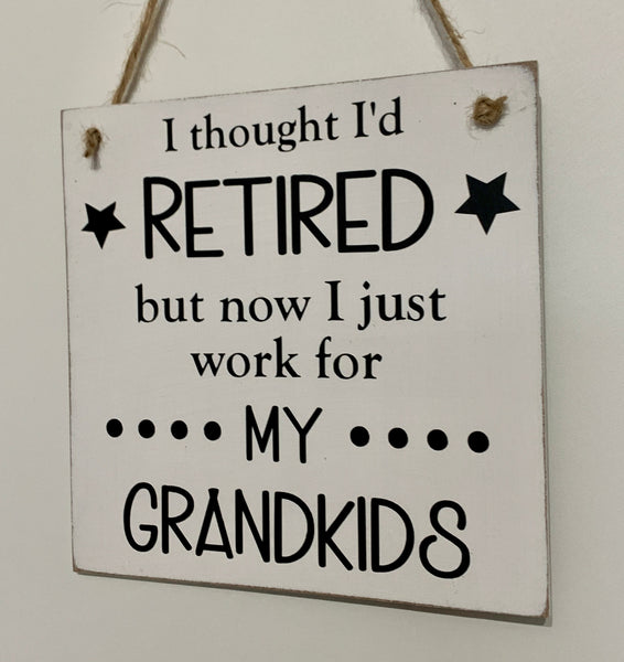 Retirement gift, retirement sign, novelty, retirement gift for Grandparents, wooden sign, funny retirement, happy retirement.