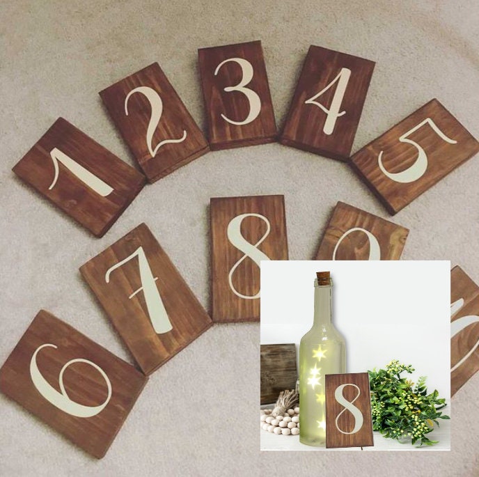 Rustic Wedding Table Numbers, Wedding Venue Decor, Wedding Stickers, Table settings, High Quality Stickers, Wedding Centrepieces, Handmade