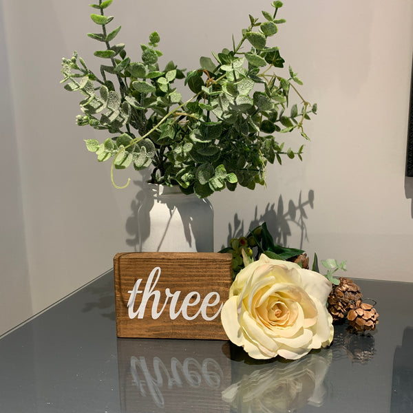 Wooden Table Numbers | Wedding Table Numbers | Wedding Decor | Table Decor | Event Table Numbers | Numbers 1 to 10, rustic centrepiece