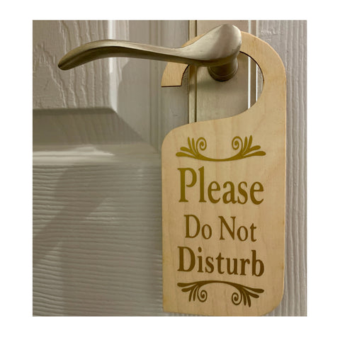 Please Do Not Disturb | Door Sign for Office | Bedroom | Retirement Homes | Bathroom - wooden sign, door hanger, entry sign, do not disturb.