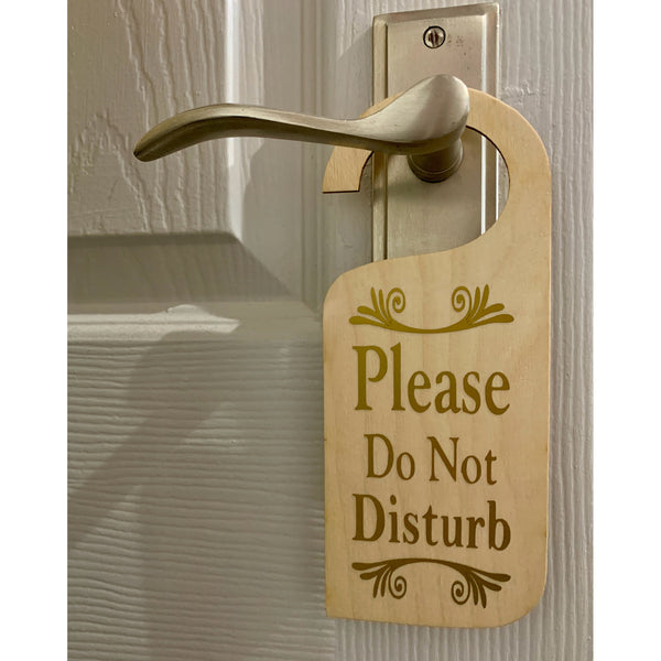 Please Do Not Disturb | Door Sign for Office | Bedroom | Retirement Homes | Bathroom - wooden sign, door hanger, entry sign, do not disturb.