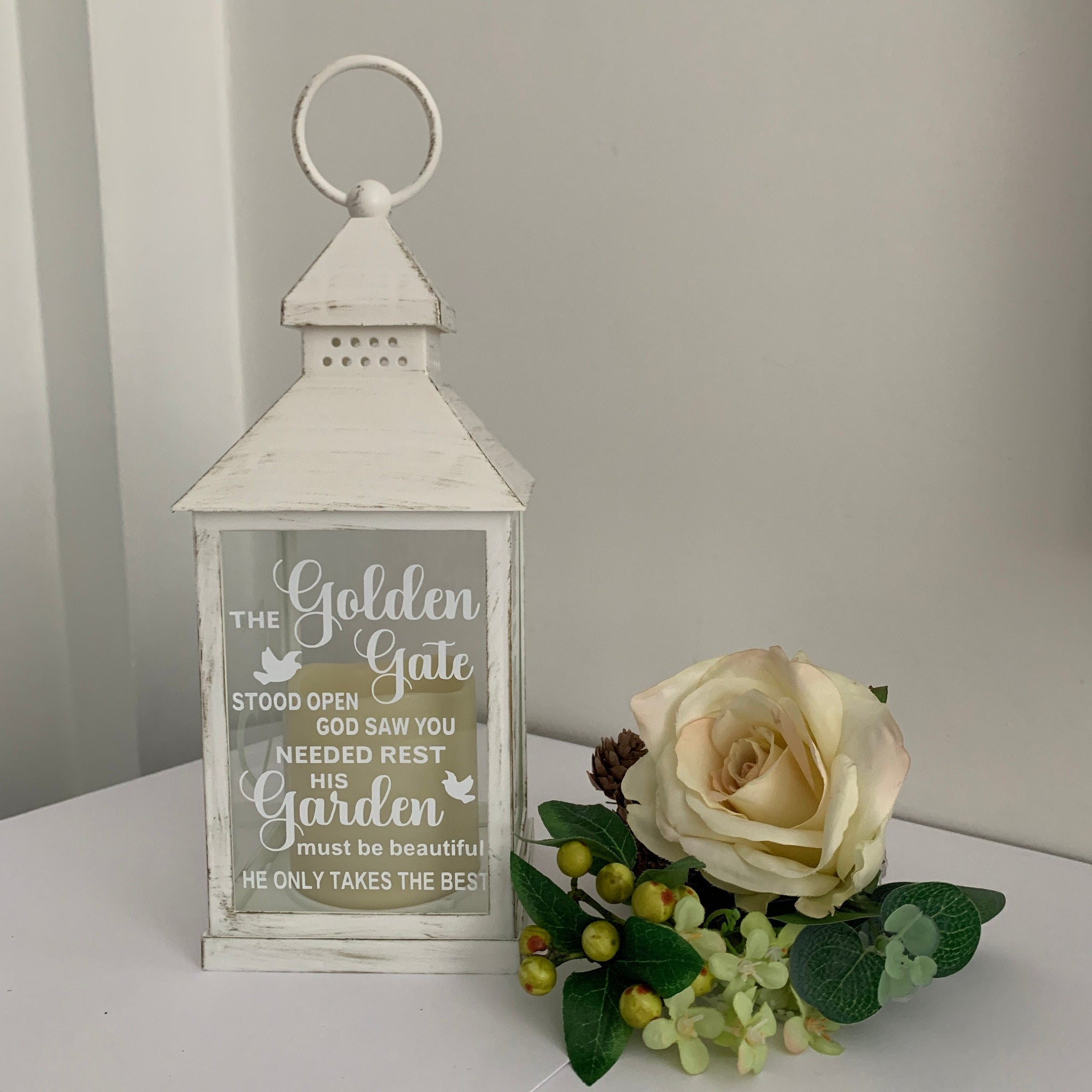 Memorial Lantern for Wedding or Just store Because you Loved them!