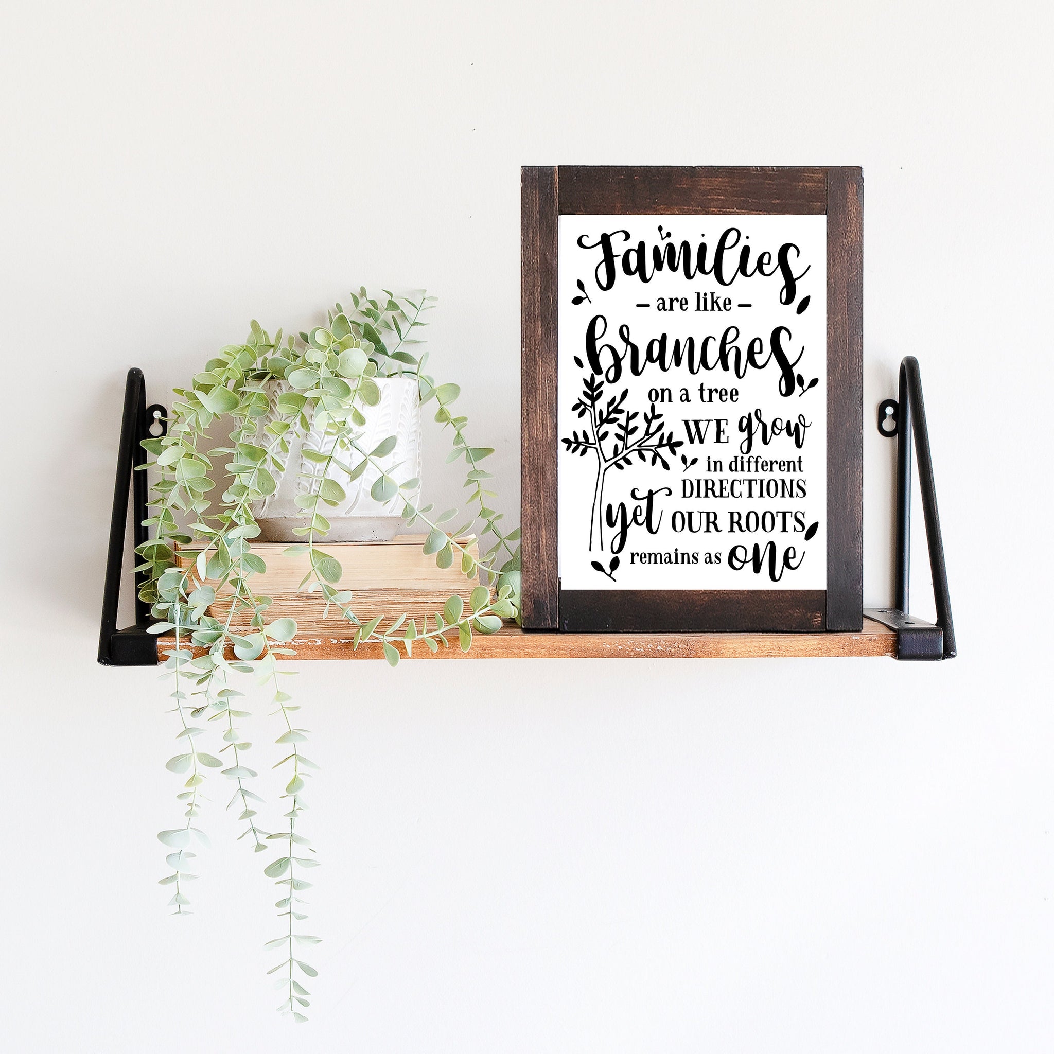 Digital download, Family quote, Families are like branches, Home decor, print download and cutting file