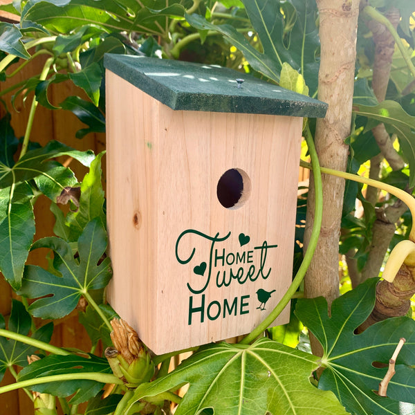 Bird Nest Box, Birdhouse, Home Tweet Home Bird Box, Nesting Box, Wooden Bird Box, Garden Bird Box, Garden Decor, Traditional Wooden.