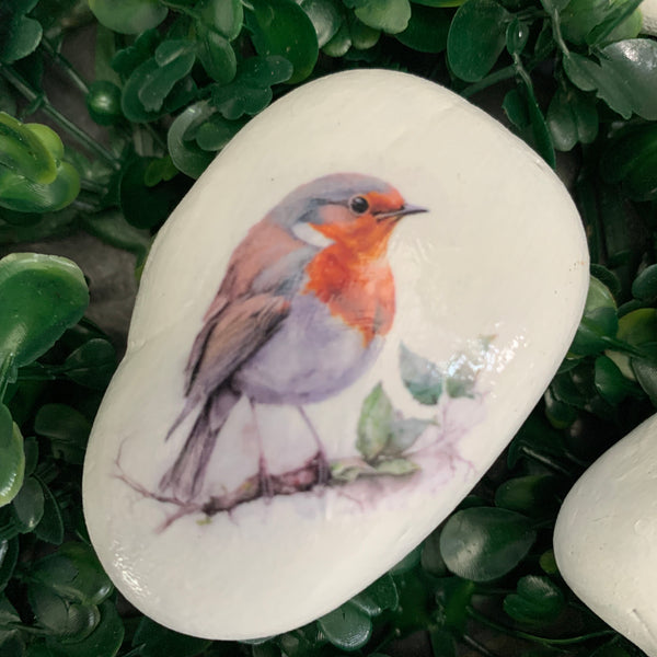 Pocket Rocks, Remembrance Robin Pebble, Memorial Robin Stone, Robin Pebble, Memorial Keepsake Gift, Pebble Gift, Remembrance Gift.