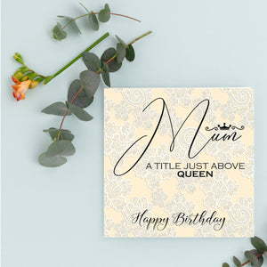 Birthday card for Mum, Greeting Card, Mum Birthday Card, Card for Mum, Happy Birthday Mum, Card for Her, greeting Card.