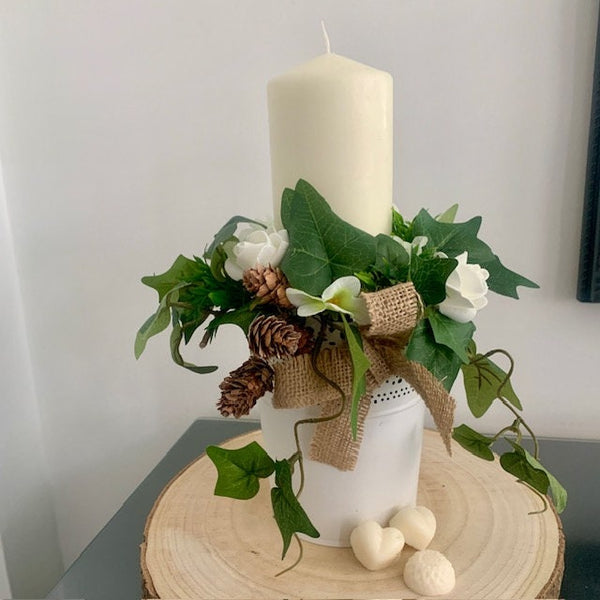 Table decoration, Candle centre piece, Table centre piece, Candle decoration,Wedding table decoration, Home Decoration Floral Candle Holder