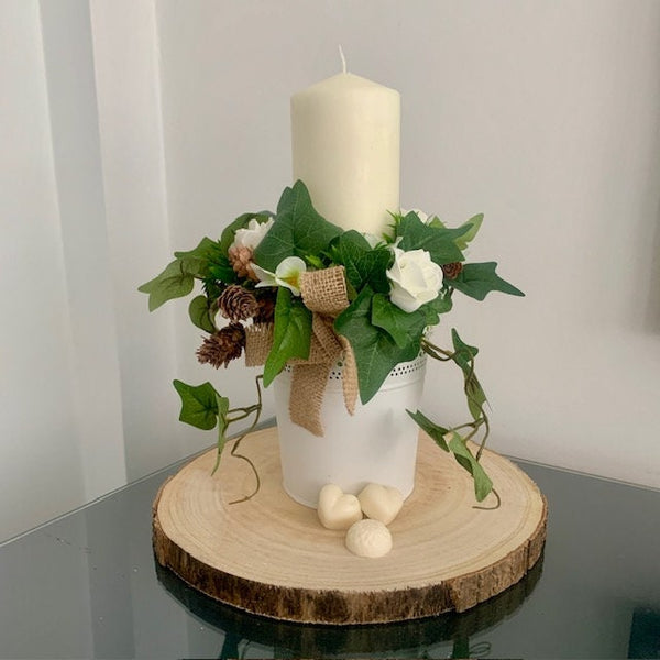 Table decoration, Candle centre piece, Table centre piece, Candle decoration,Wedding table decoration, Home Decoration Floral Candle Holder