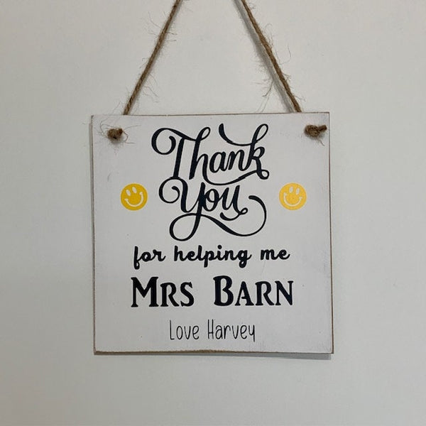 Teacher gift.  Thank You Teacher gift. Thank you for helping me Grow, Personalized gift, Children's Teacher Gifts, Teacher Appreciation.