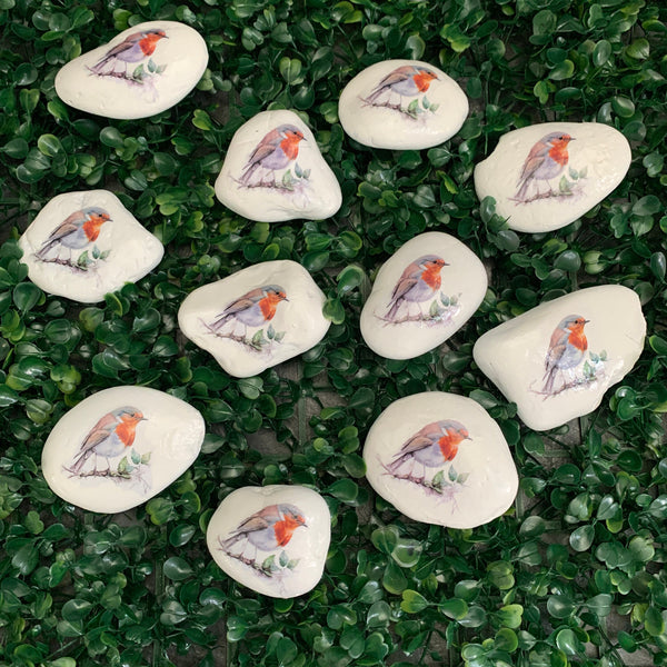 Pocket Rocks, Remembrance Robin Pebble, Memorial Robin Stone, Robin Pebble, Memorial Keepsake Gift, Pebble Gift, Remembrance Gift.