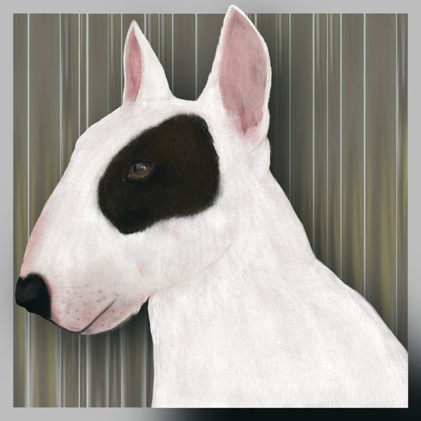 Birthday Card, English Bull Terrier Print, Happy Birthday Card, Bull Terrier Card, Dog lover card, Greeting Card, Plain Card, Blank Card.