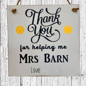 Teacher gift.  Thank You Teacher gift. Thank you for helping me Grow, Personalized gift, Children's Teacher Gifts, Teacher Appreciation.