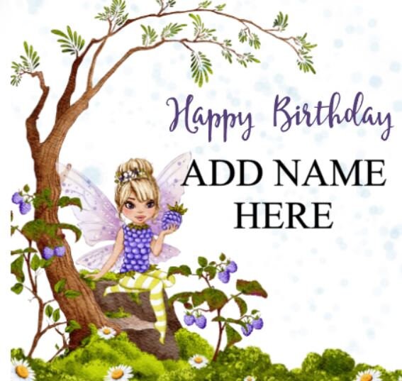 Daughter Card, Granddaughter Card, Birthday Card, Fairy Birthday Card, Sister Card, Any Name, Personalised Card, Happy Birthday Card, Fairy