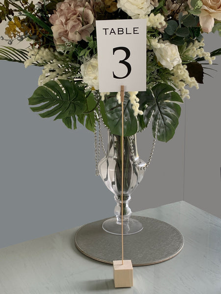 Wooden Table Numbers, Wood Card Holders, Wedding Table Decor, Event Table Numbers, Personalised Table Numbers,  Table Centrepiece numbers