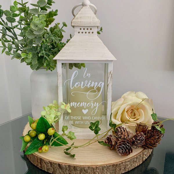 In loving memory of those who cannot be with us today, Memorial Lantern, Wedding Decor, Lost Loved Ones, Wedding Table Decoration.