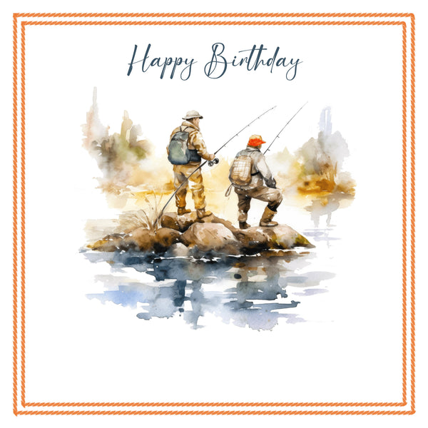 Fishing Card, Birthday Card, Happy Birthday Card, Fishing inspired Birthday Card, Card for Him, Uncle Card, Dad Card, Brother Card, Nephew.