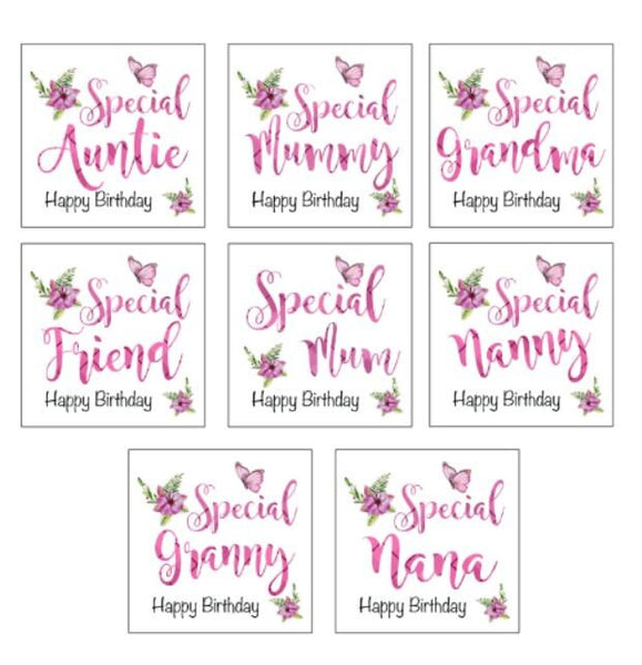 Special Auntie, Special Mummy, Special Grandma, Special Friend, Special Mum, Special Nanny, Special Granny, Special Nana Birthday Card.