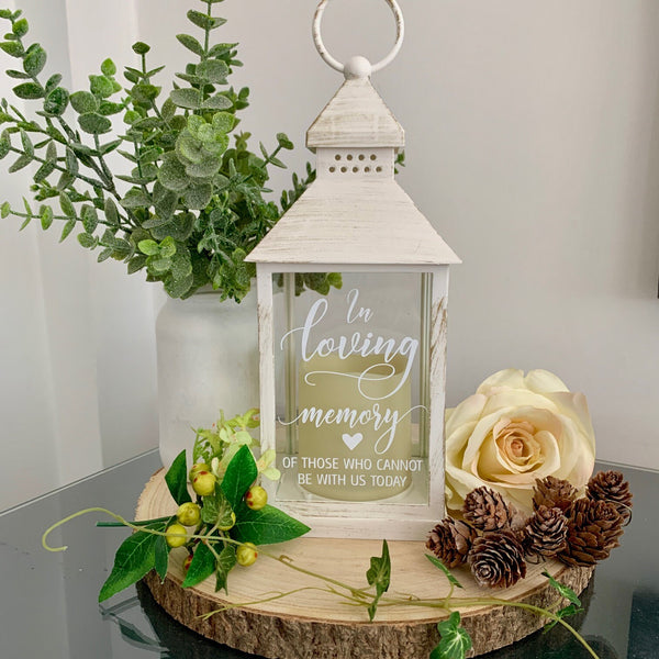 In loving memory of those who cannot be with us today, Memorial Lantern, Wedding Decor, Lost Loved Ones, Wedding Table Decoration.