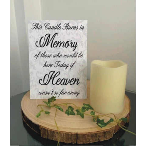 Wedding Sign, This candle burns in loving memory, Wedding Venue Decoration. Wedding Print,  Art Print for Wedding. Wedding decoration.