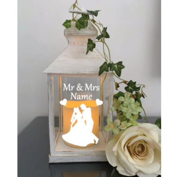 Wedding Anniversary Gift. Personalised Light up Lantern, Wedding Gift, Anniversary Gift, Mr & Mrs Gift, Wedding Anniversary gift.