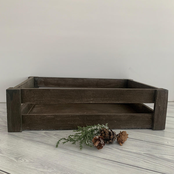 Wooden Hamper Box, Wedding Crate, Birthday Crate, Gift Box, Anniversary Gift, Hamper, Keepsake Box, Brown or Grey Wooden Crate Gift.