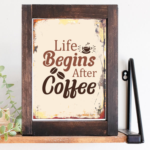 Digital download, Life begins after coffee, Home Decor, Kitchen Decor, Wall Art, JPEG File.