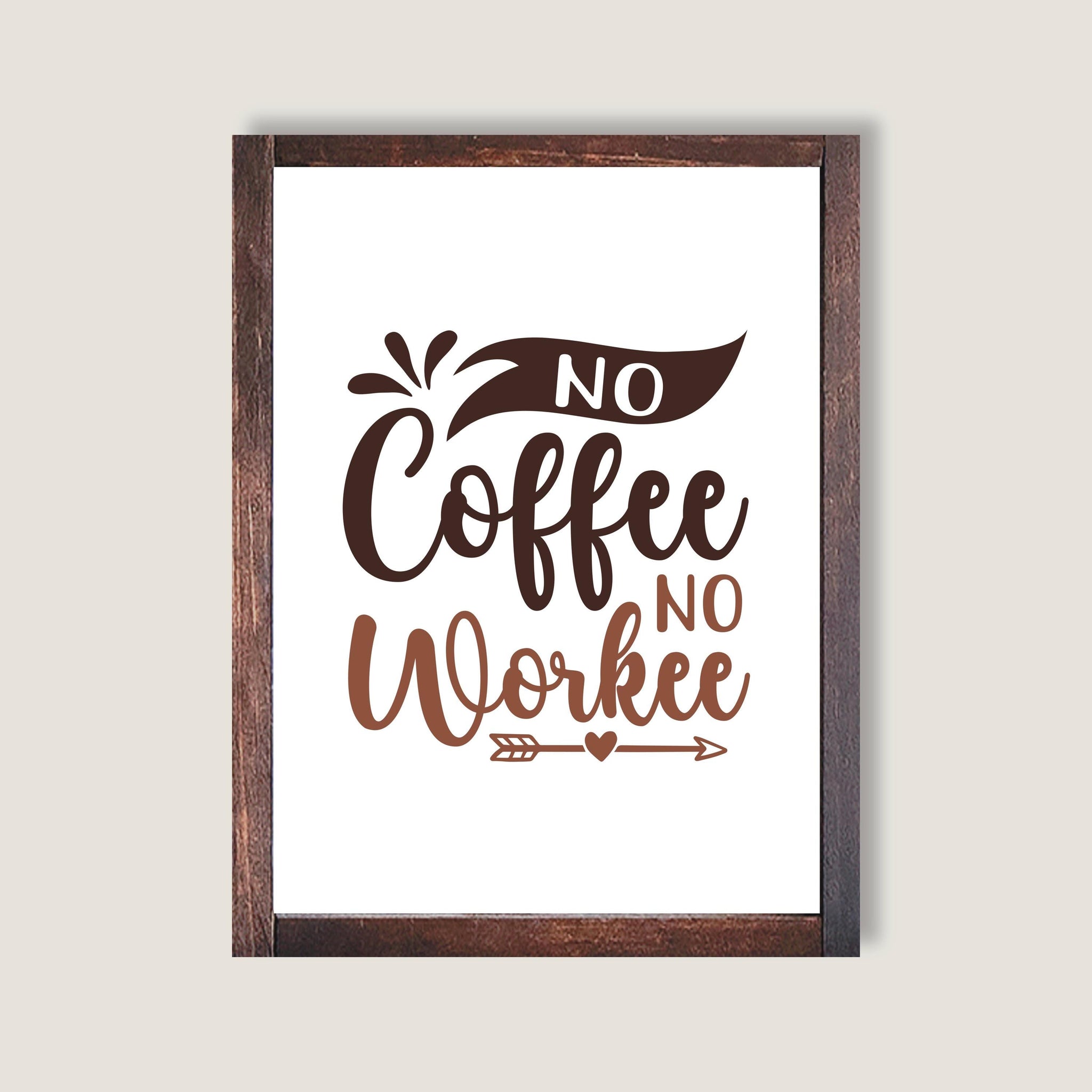 Digital download, No Coffee no Workee, Office Decor, Home Decor, Wall Art, JPEG File. Coffee Lovers.