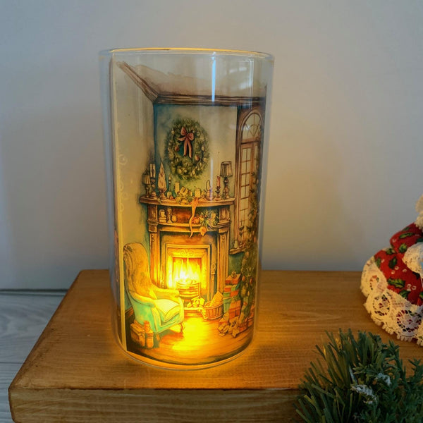 Christmas Decoration, Light Up Candle, Christmas in Heaven what do they do? Christmas Memorial Candle, Christmas Gift, Memorial Gift,