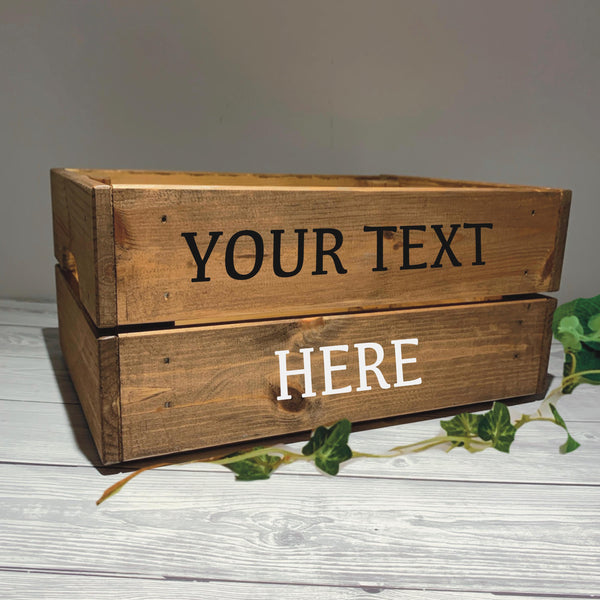 Wooden Rustic Hamper Box, Wedding Crate, Birthday Crate, Gift Box, Anniversary Gift, Hamper, Keepsake, PERSONALISED, Hamper boxes.