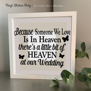 Wedding venue memory frame 