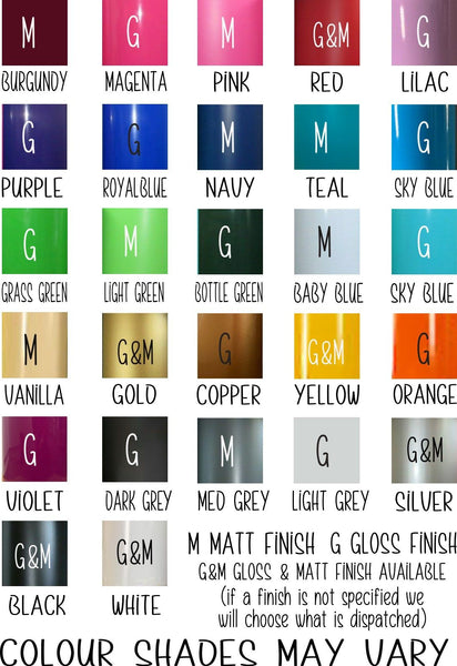 christmas bauble colour chart