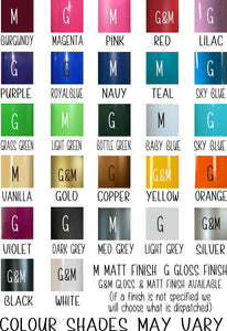 Ritrama vinyl colour chart